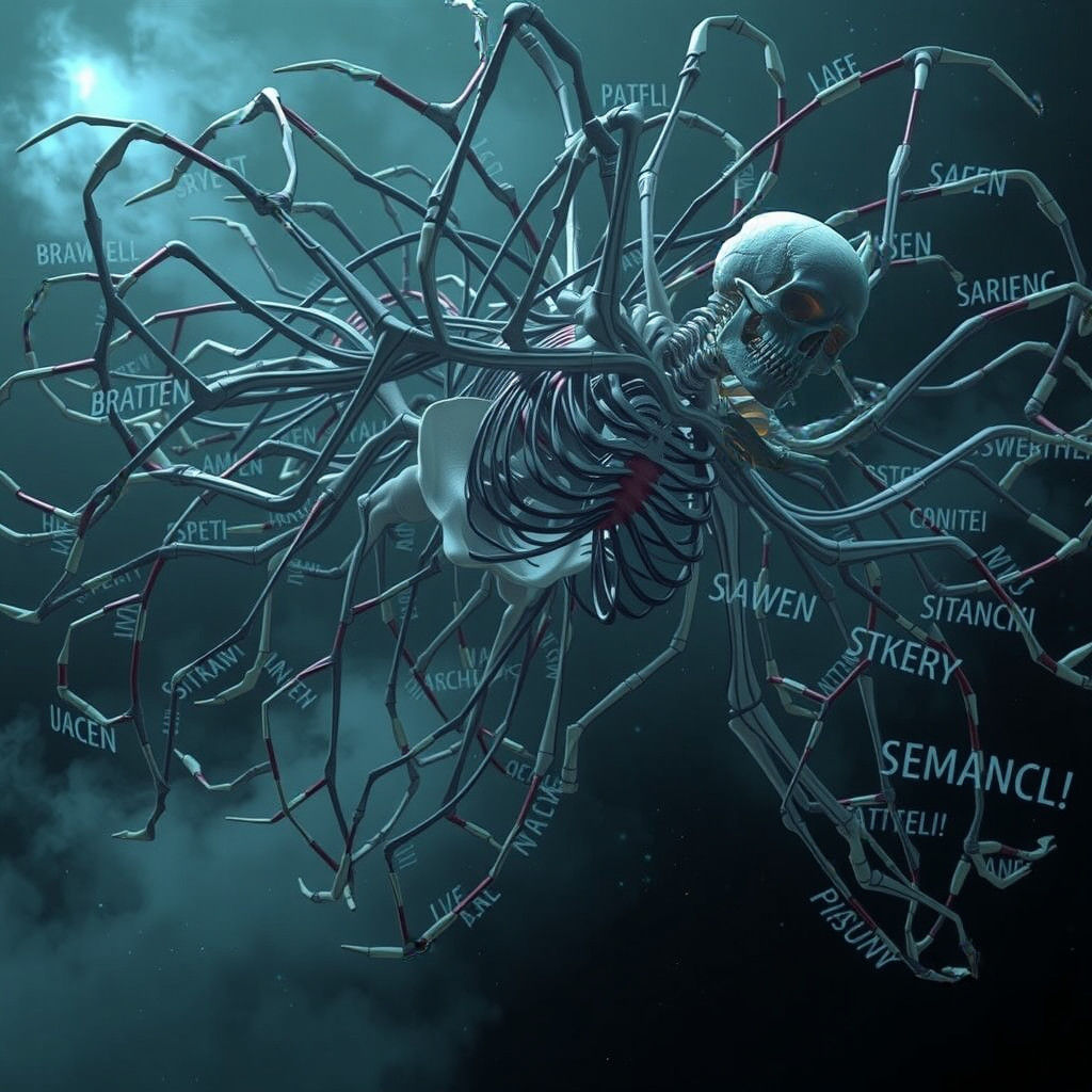 Intricate Fantasy Skeleton Concept Art