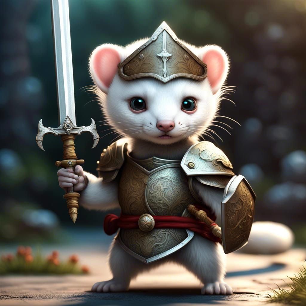The white knight ferret