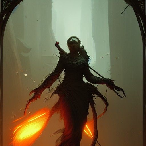 Dobhar-Chú in Dark Fantasy Style