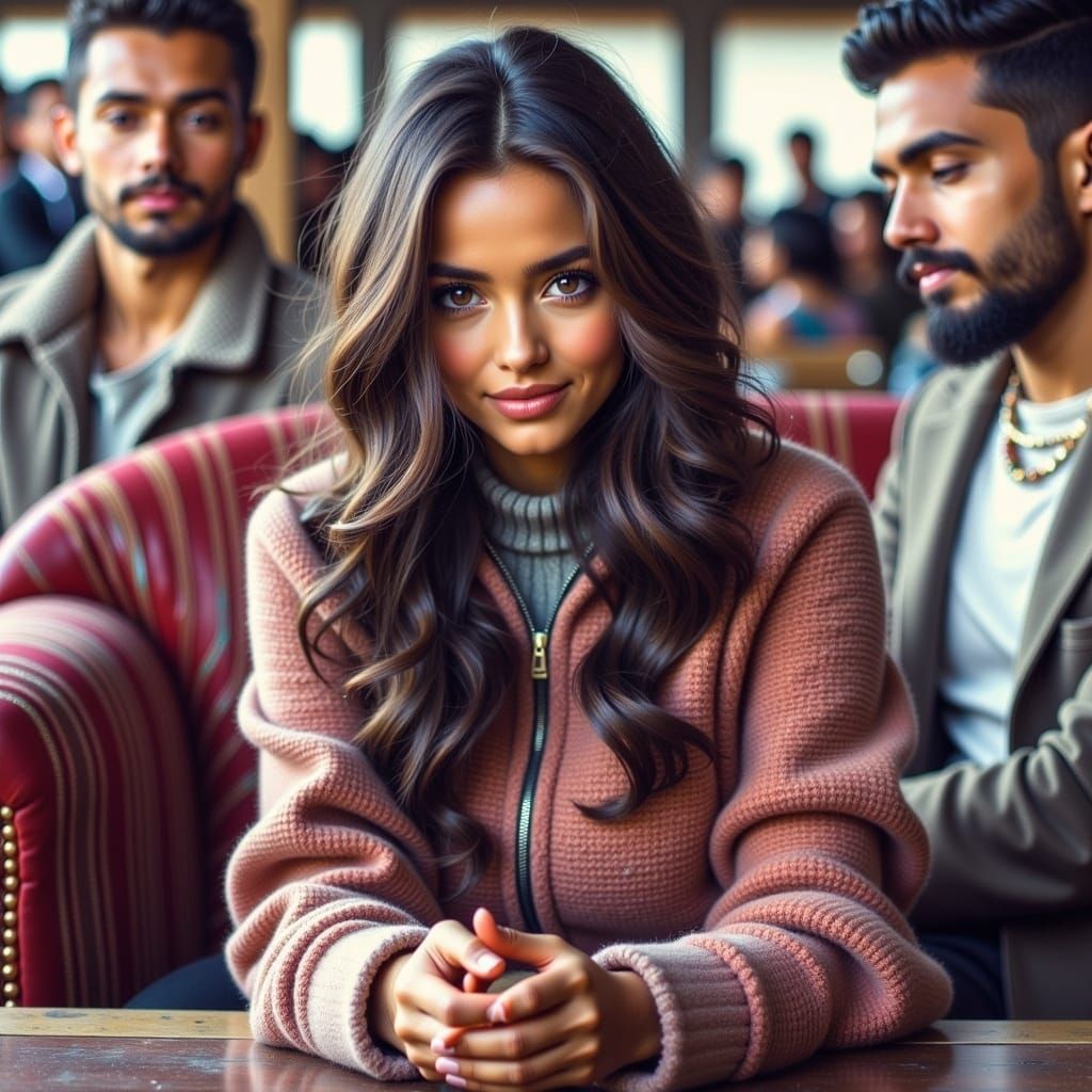 Corrupted Lara Croft: AI-Generated Portrait