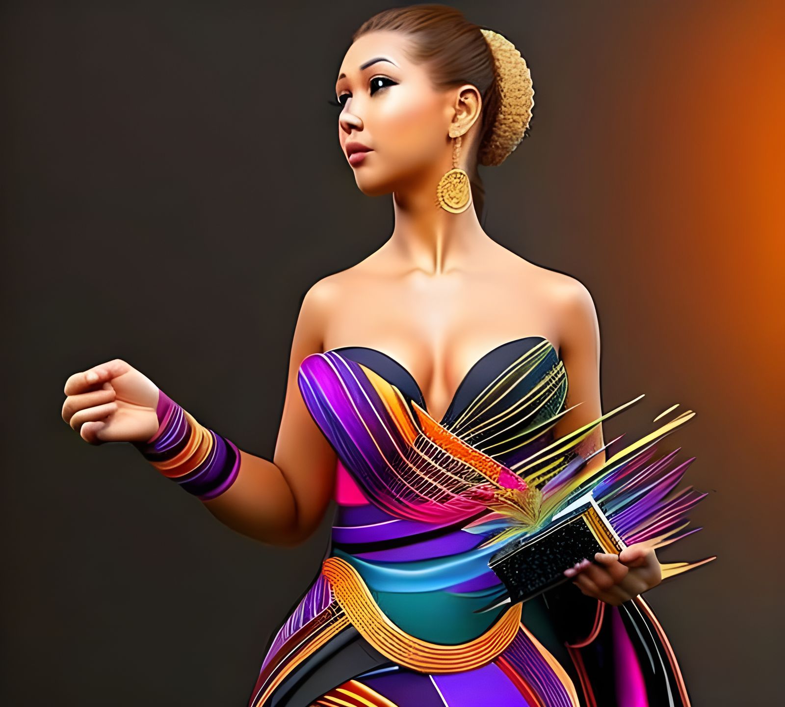 Splendid Recursive 3D Fractals in Teal and Copper