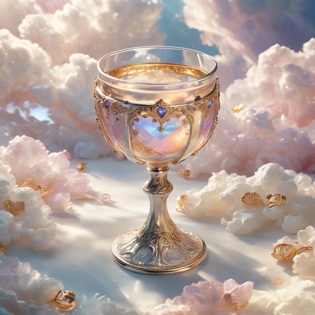 Crystal Ace of Cups in Divine Light