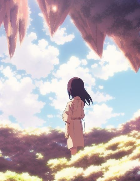 Anime Key Visual Inspired by Studio Ghibli