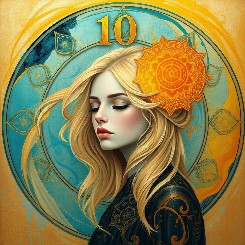 Ethereal Tarot Reader with Wheel of Fortune