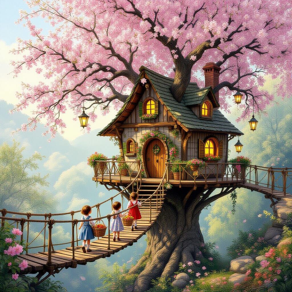 The children's cosy playhouse