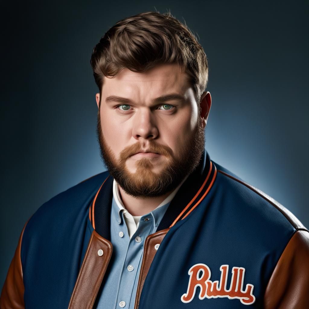 Mean Jock Bully Portrait in Studio Lighting