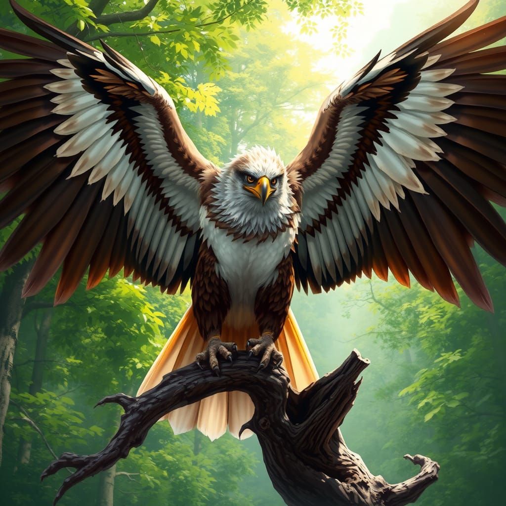 Majestic Philippine Eagle in Exquisite Forest Habitat