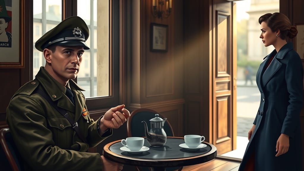 Determined Soldier Meets Elegant Journalist in 1940s Parisia...