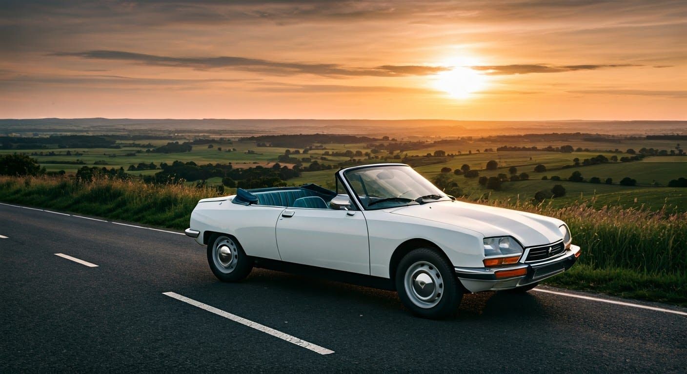 Citroën GS GTI Convertible at Sunset