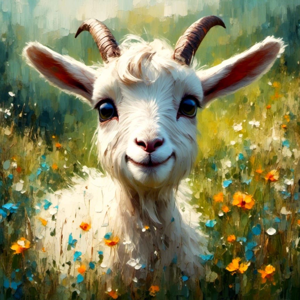 Friendly goat