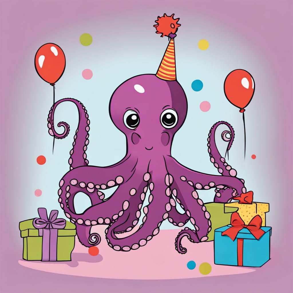Birthday Octopus Celebration