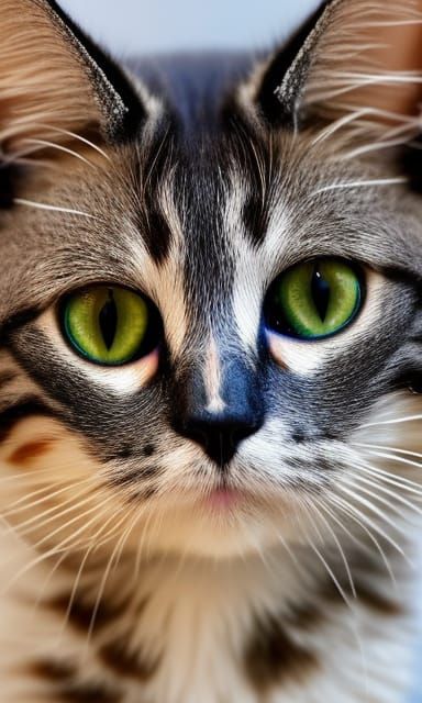 Simple Cat Image Generated by AI