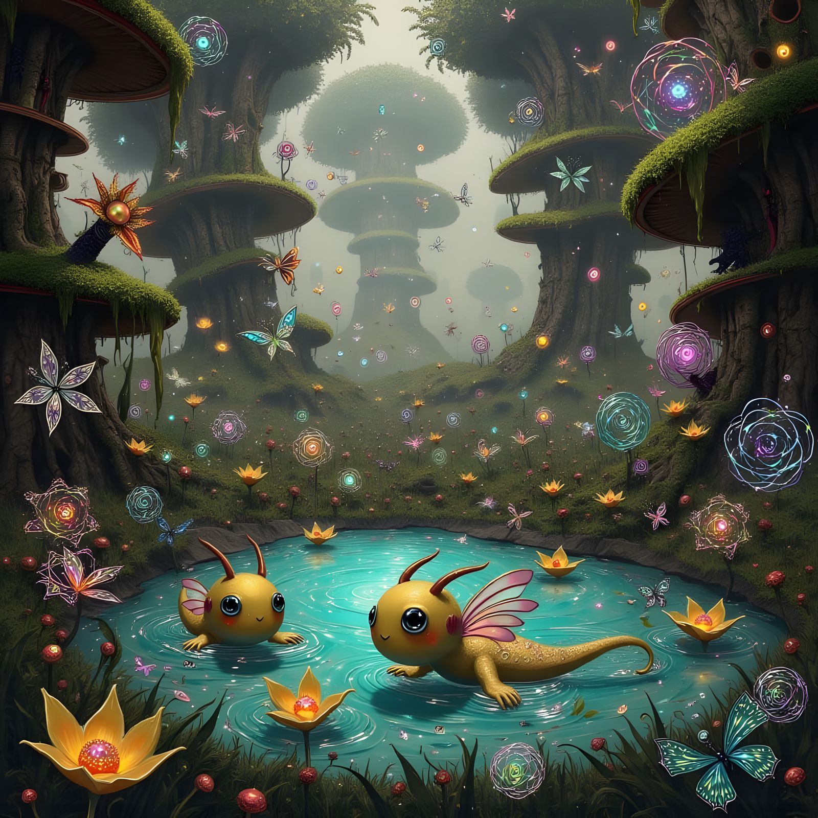 Whimsical Dragons Discover Shiny Treasures in a Fantastical ...