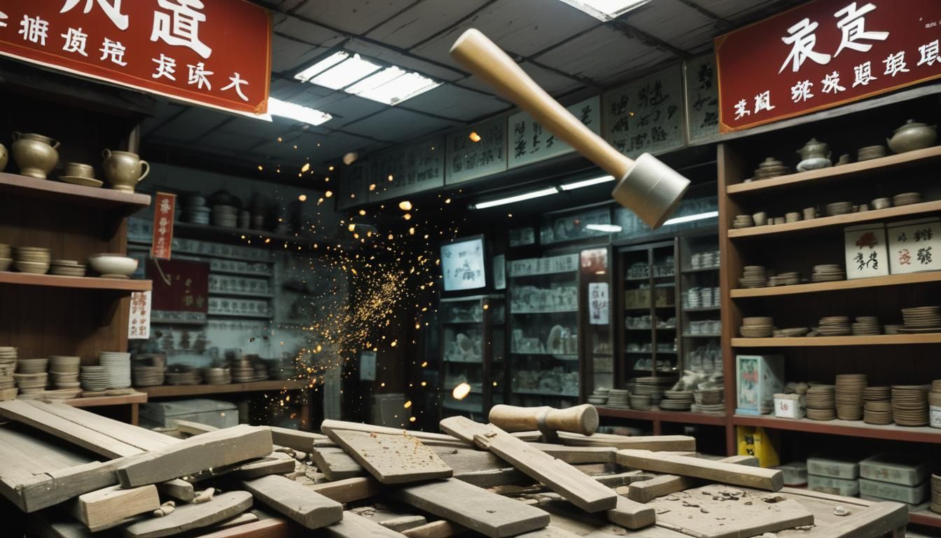 Hammer Crashing Through a China Shop