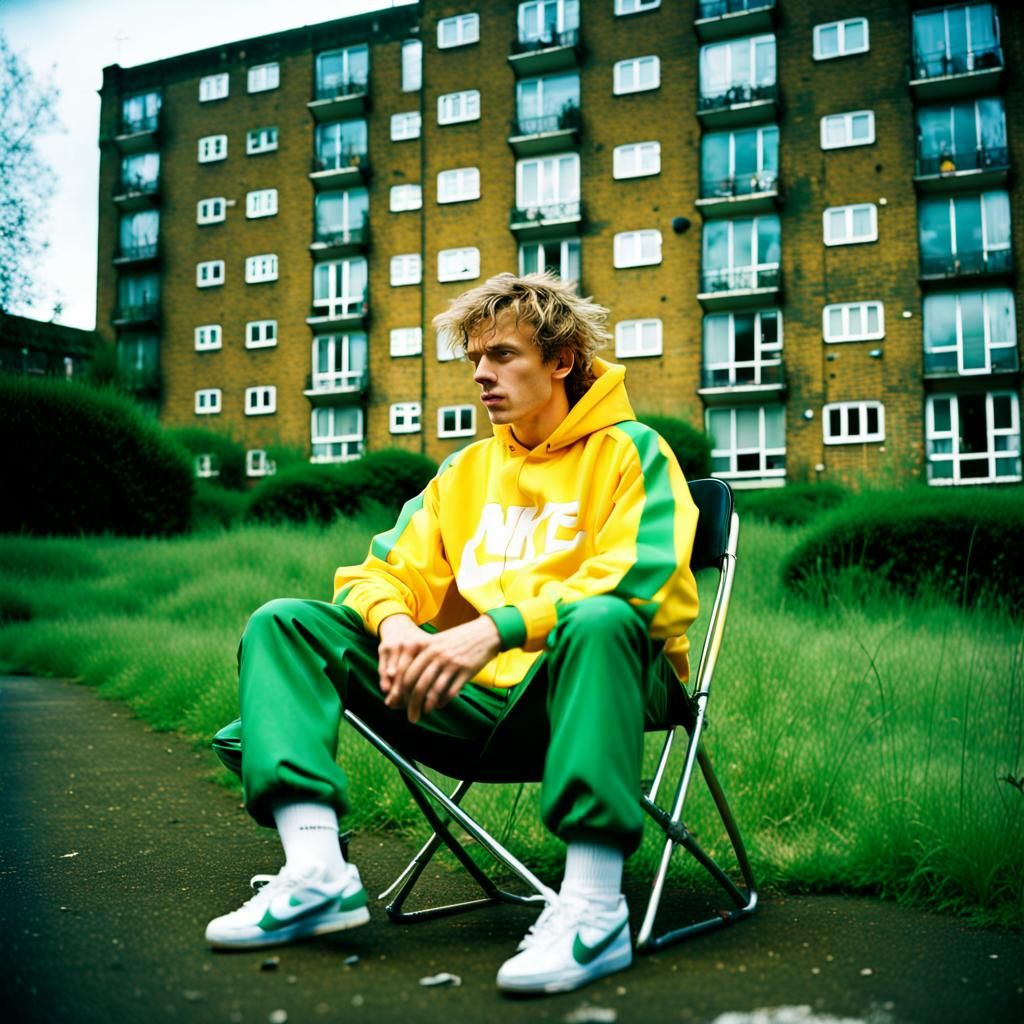 Yorkshire Flats: 90s Flash Photo with Vaping Man