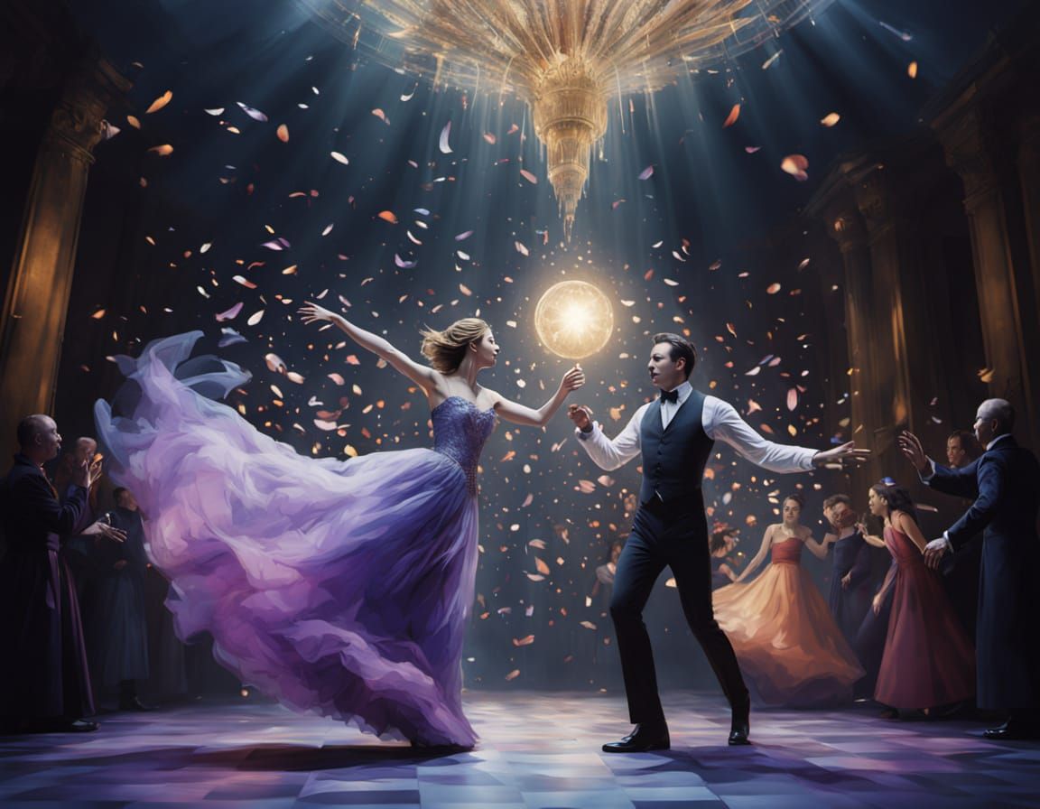 Spooky New Year's Ball with Ghostly Dancers