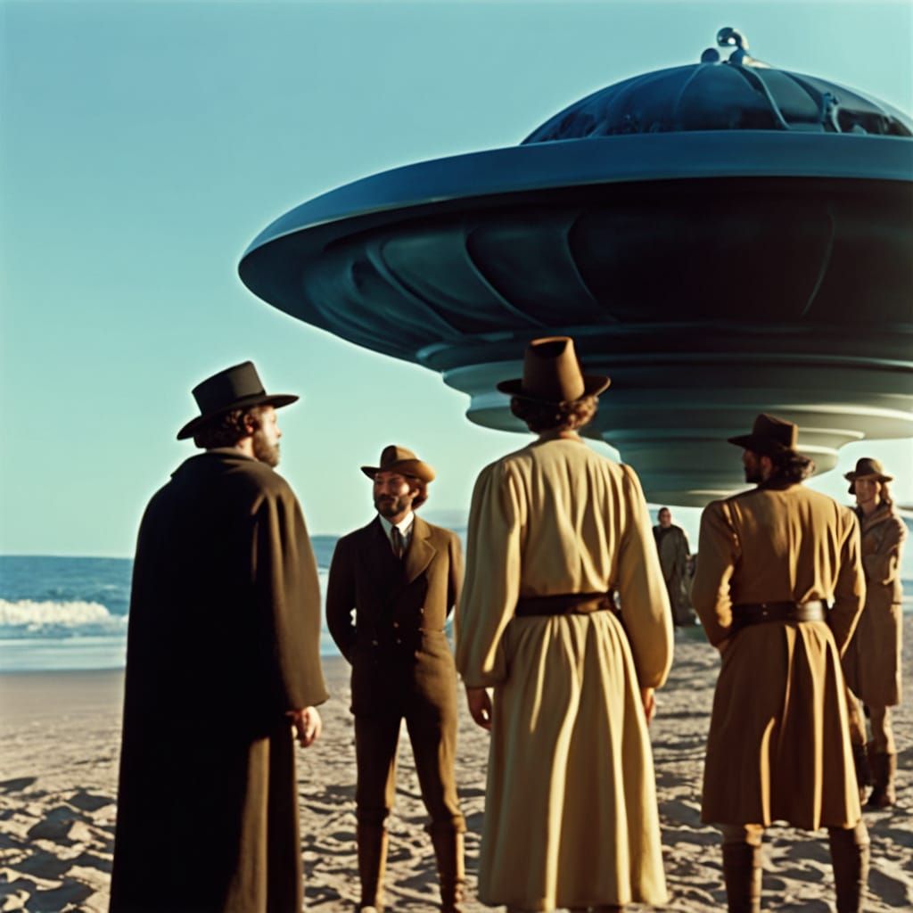 Columbus Meets Aliens in Hyperrealistic Film Still