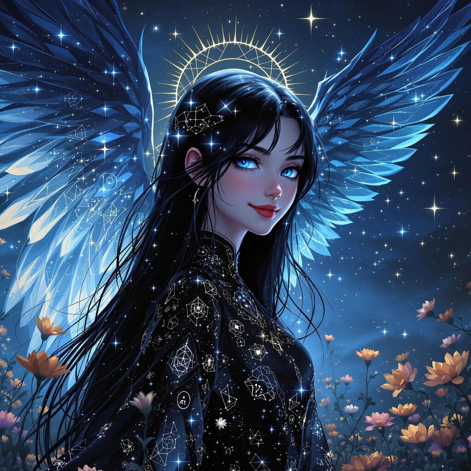 Spiritual Dark Angel Nyx V2 (Flux PRO v1.1 Ultra)