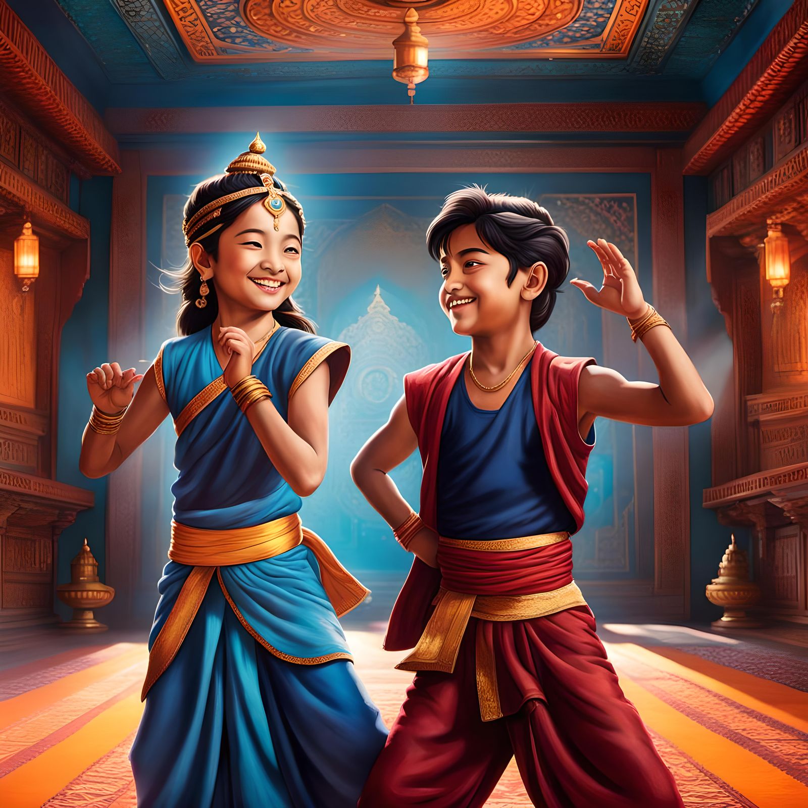 Hariti and Aadavan dancing 2