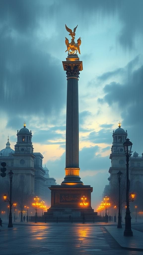 Berlin Victory Column: Dreamscape Matte Painting