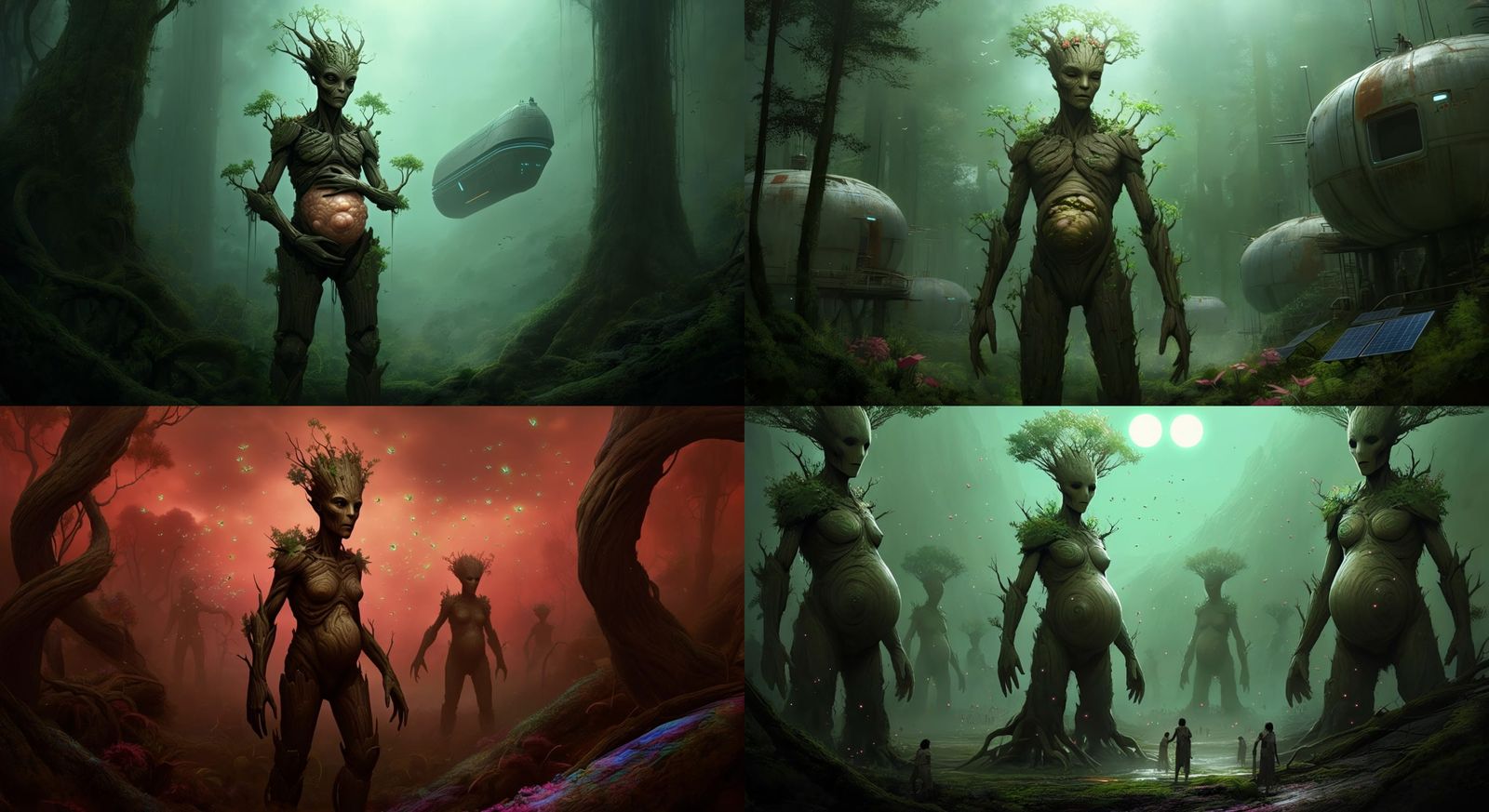 Humanoid Tree Aliens Defend Their Ways of Life Against Human...
