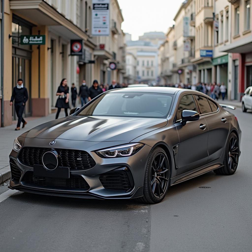 Stylish Young Man with Egyptian Flag Shirt and Friends