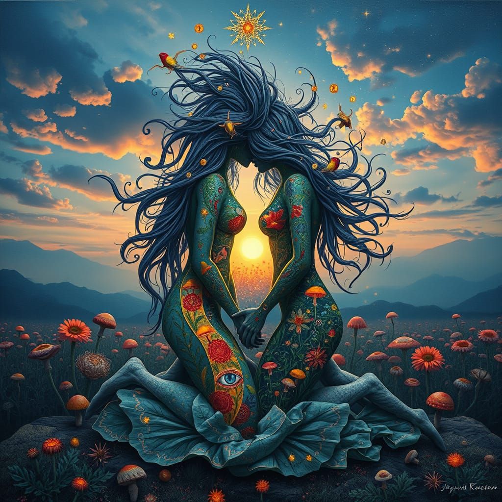 Dreamlike Entities in Ethereal Harmony