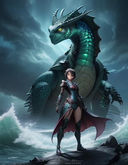 Dui Shanarul'At, Daughter Of Shanaat Eater of Ships, Human And Dragon Forms