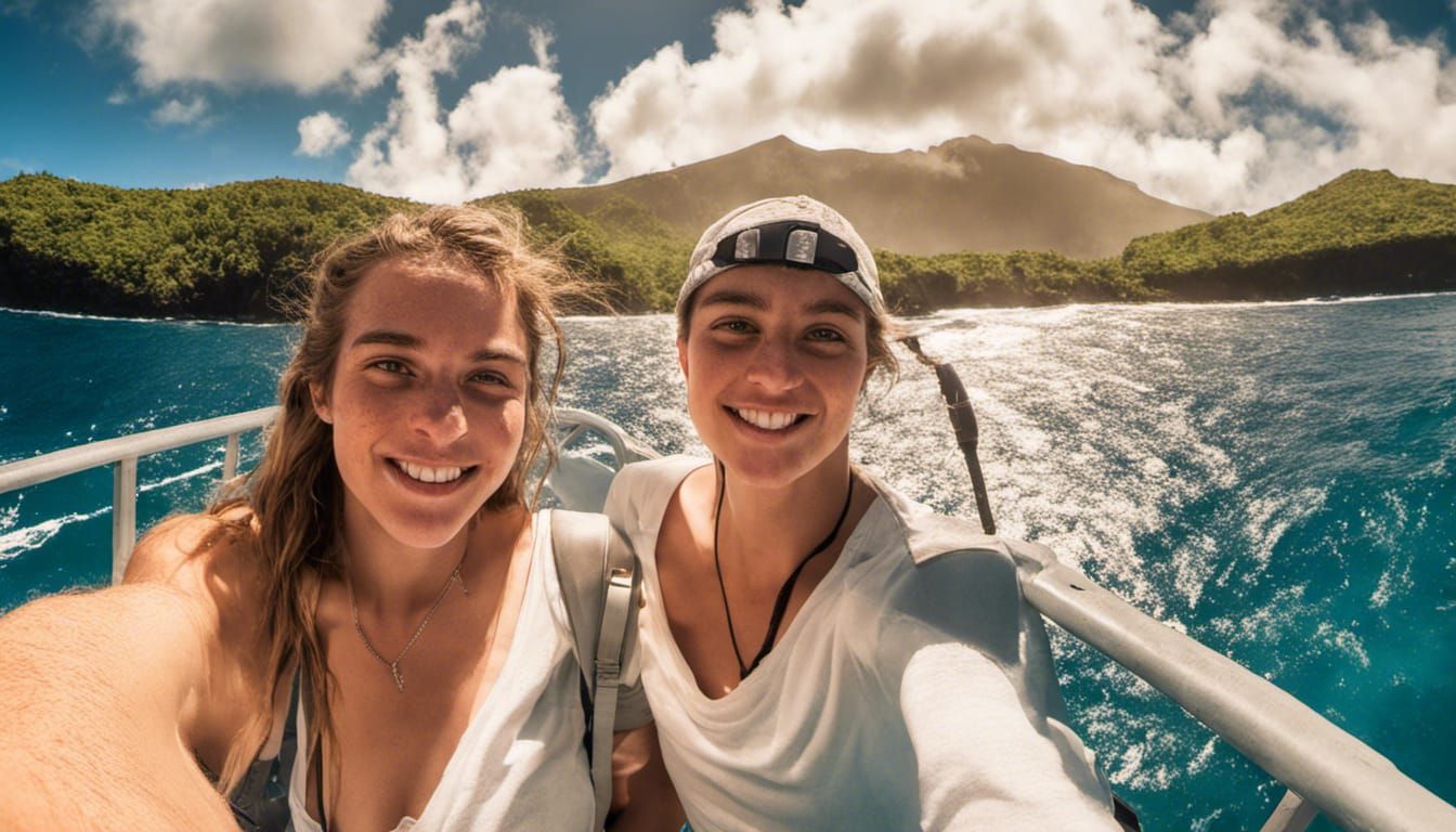 Volcanic Selfie with Friends in the Windward Islands
