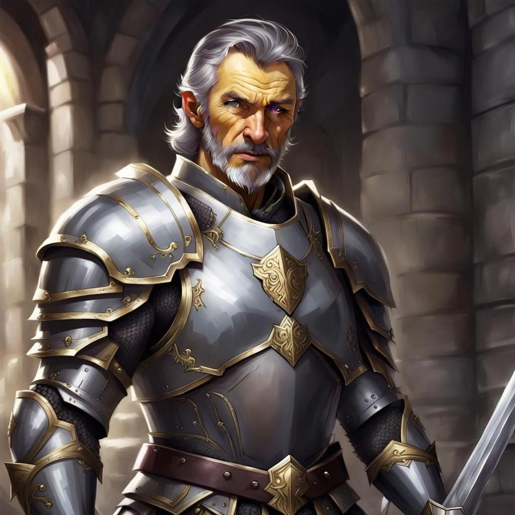 Githzerai Character Portrait with Pointed Ears