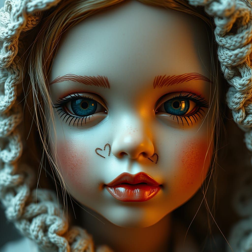 Pykrete Doll Extreme Close-up in 4K