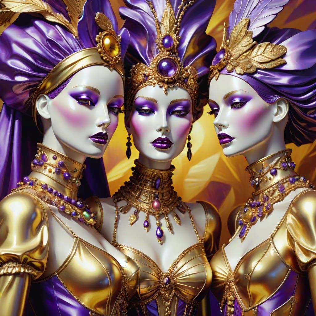 Ethereal Queens of Iridescent Splendor