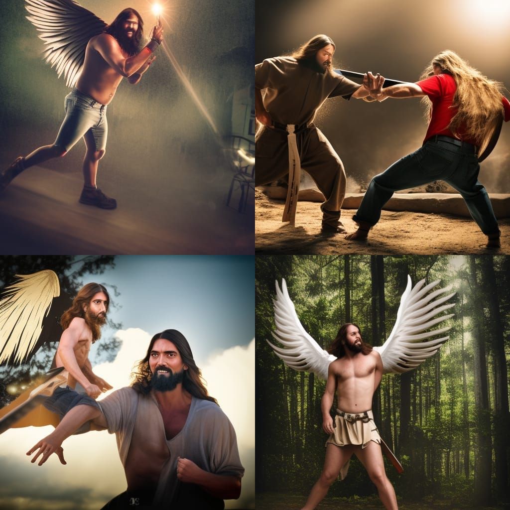 Angel of Death vs Redneck Jesus: Professional Photography