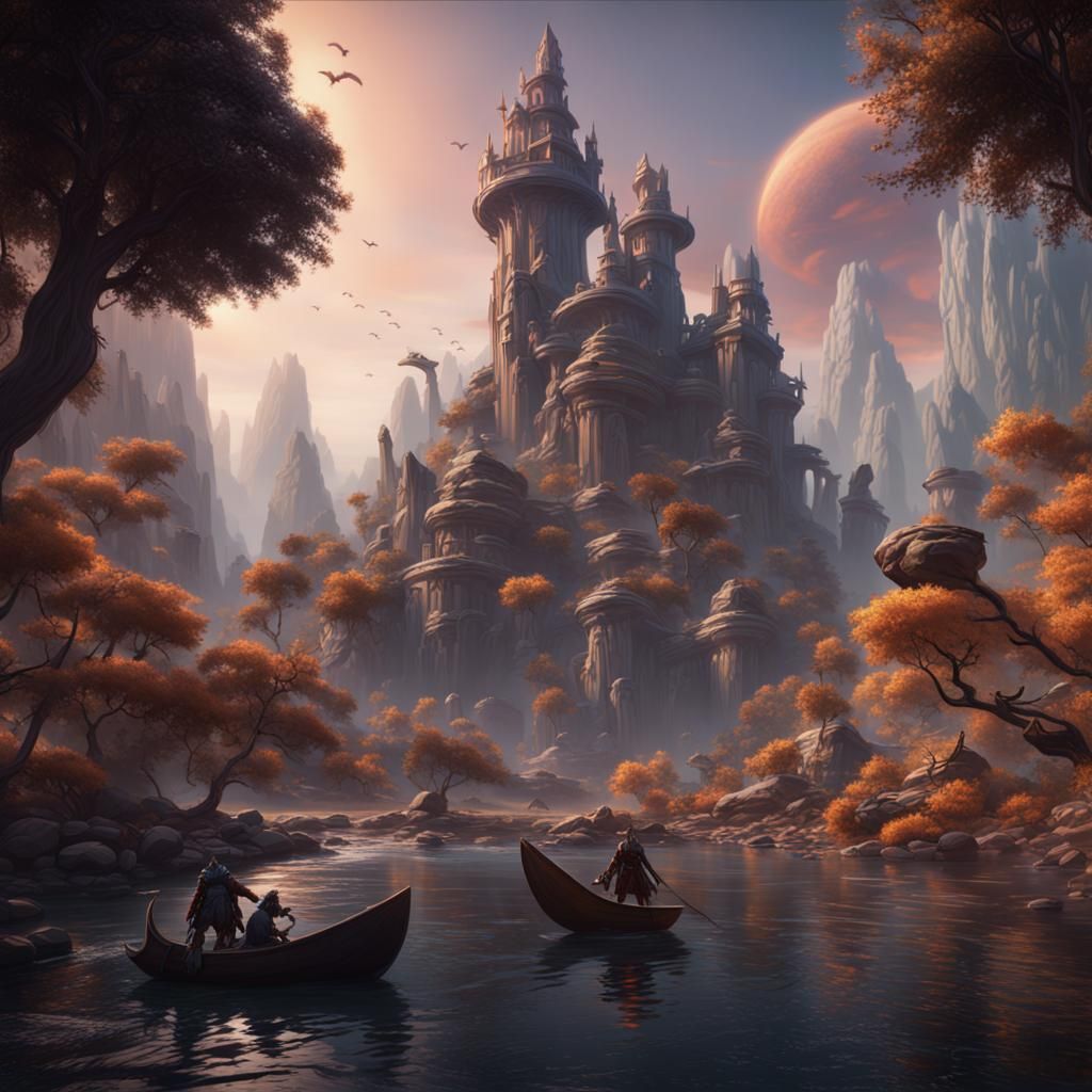 Helluva Boss: Blitzo and Loons in Detailed Matte Painting