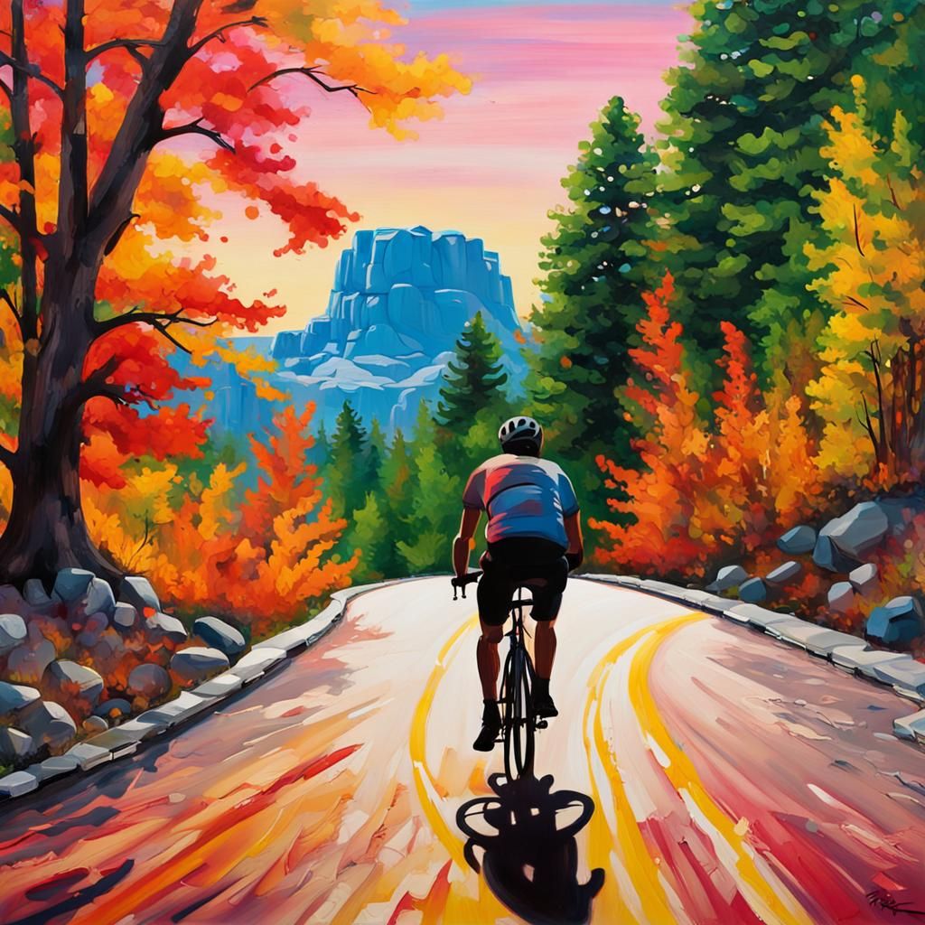 Cyclists Journey to Mount Rushmore: Graffiti Art