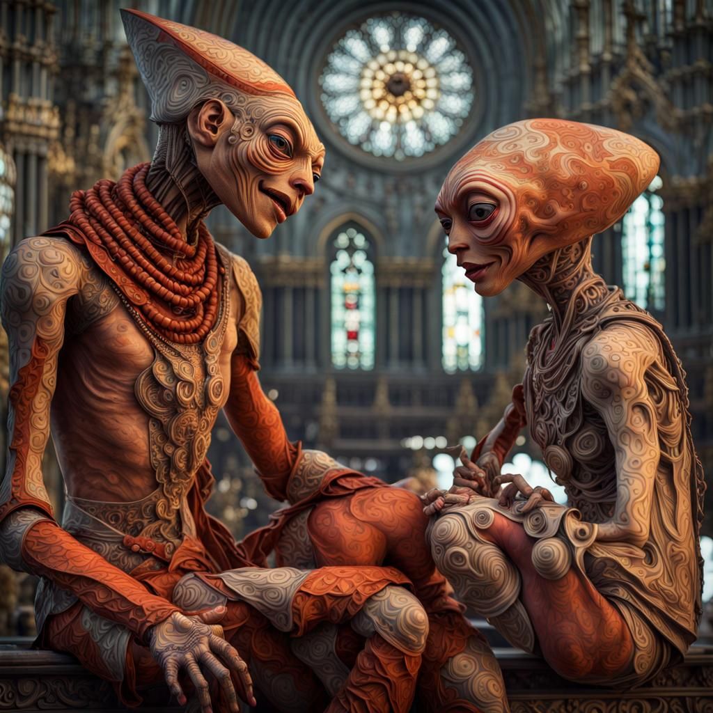 Photorealistic Aliens: Beautiful, Complex, and Emotional