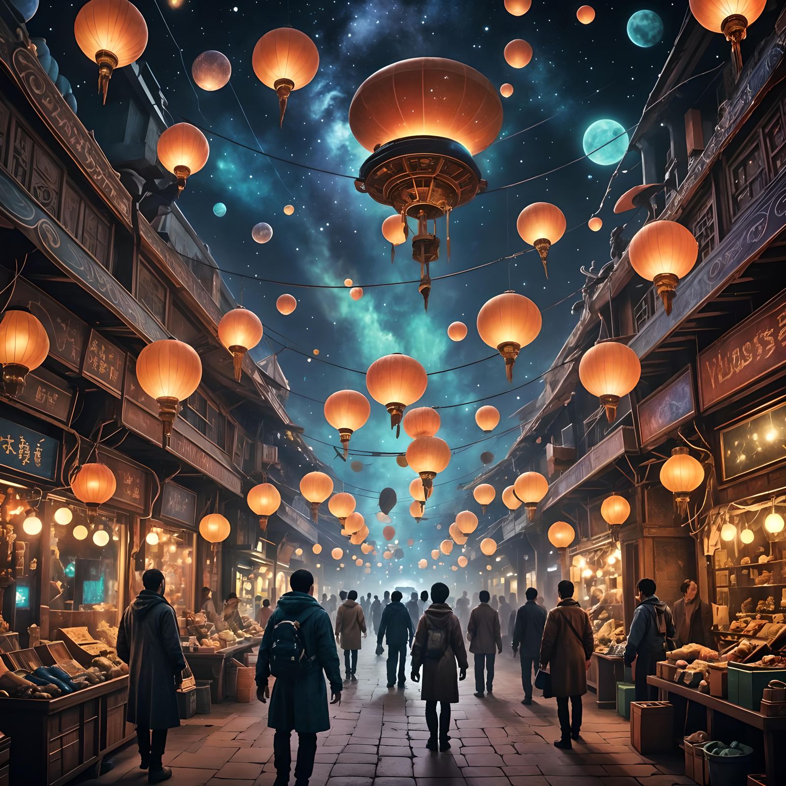 Interstellar Bazaar with Cosmic Traders