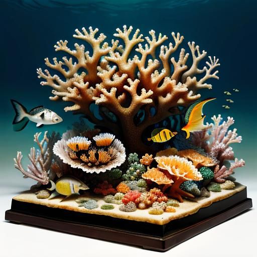 Mousefish Feast: Ocean Creatures in Classical Style