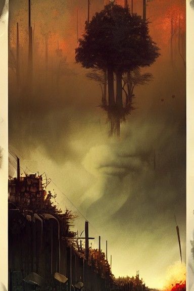 Post-Apocalyptic Propaganda Poster: Memories of Trees
