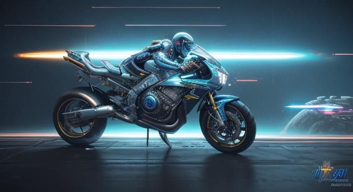 Cyberpunk Space Pilot in Retro Sci-Fi Style