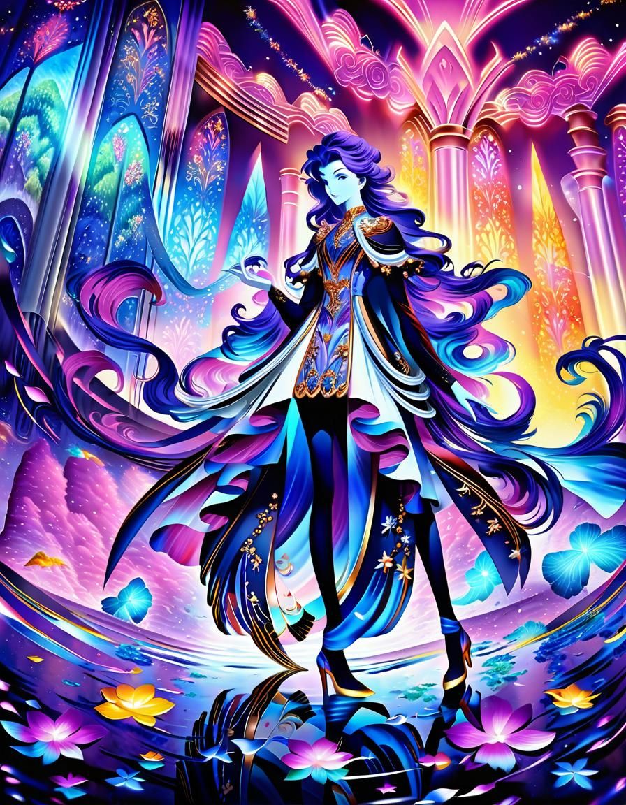 Elegant Noble Lady in Majestic Fantasy Pose