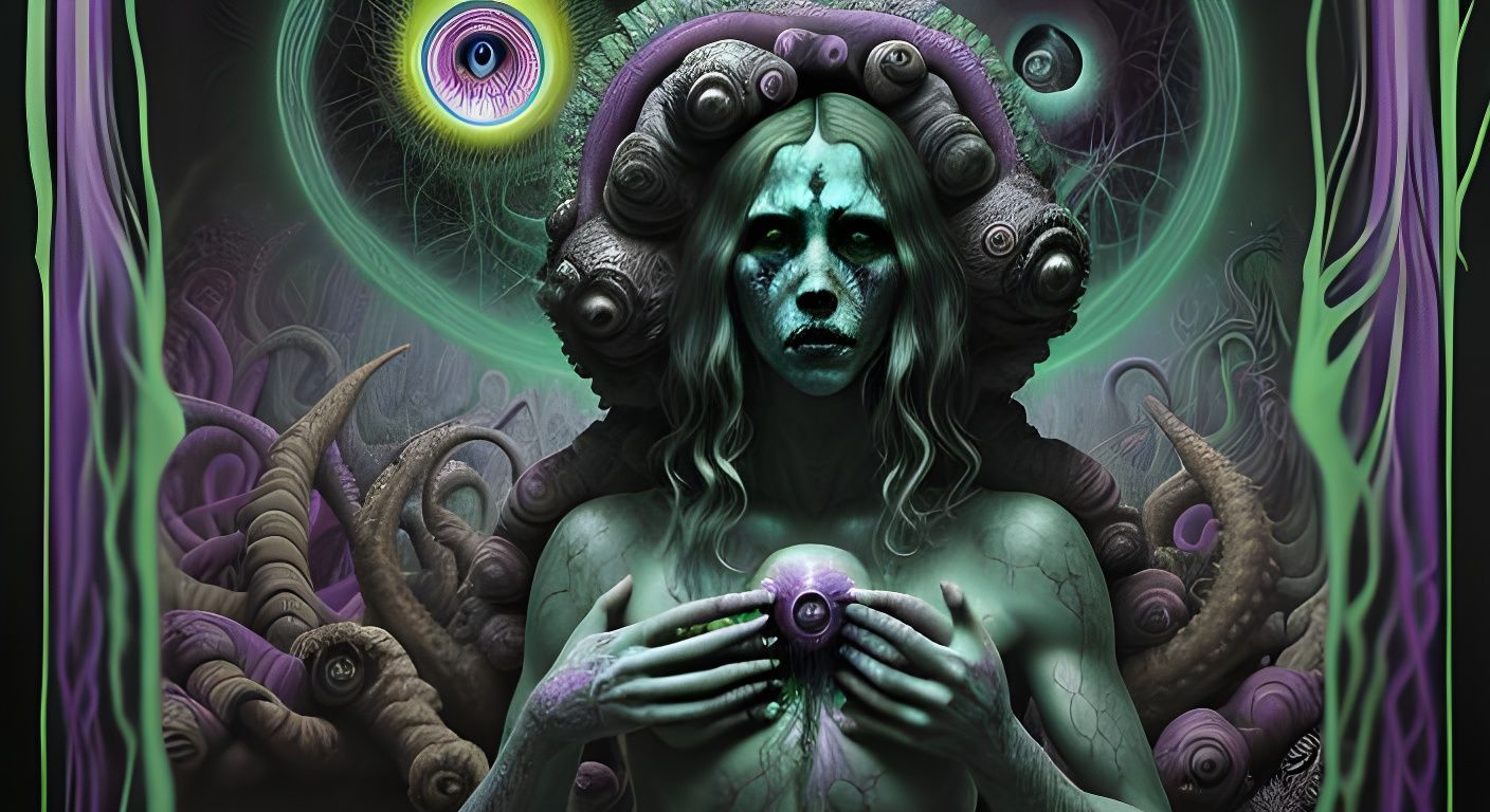 Psychedelic Horror Art: Creatures of Madness