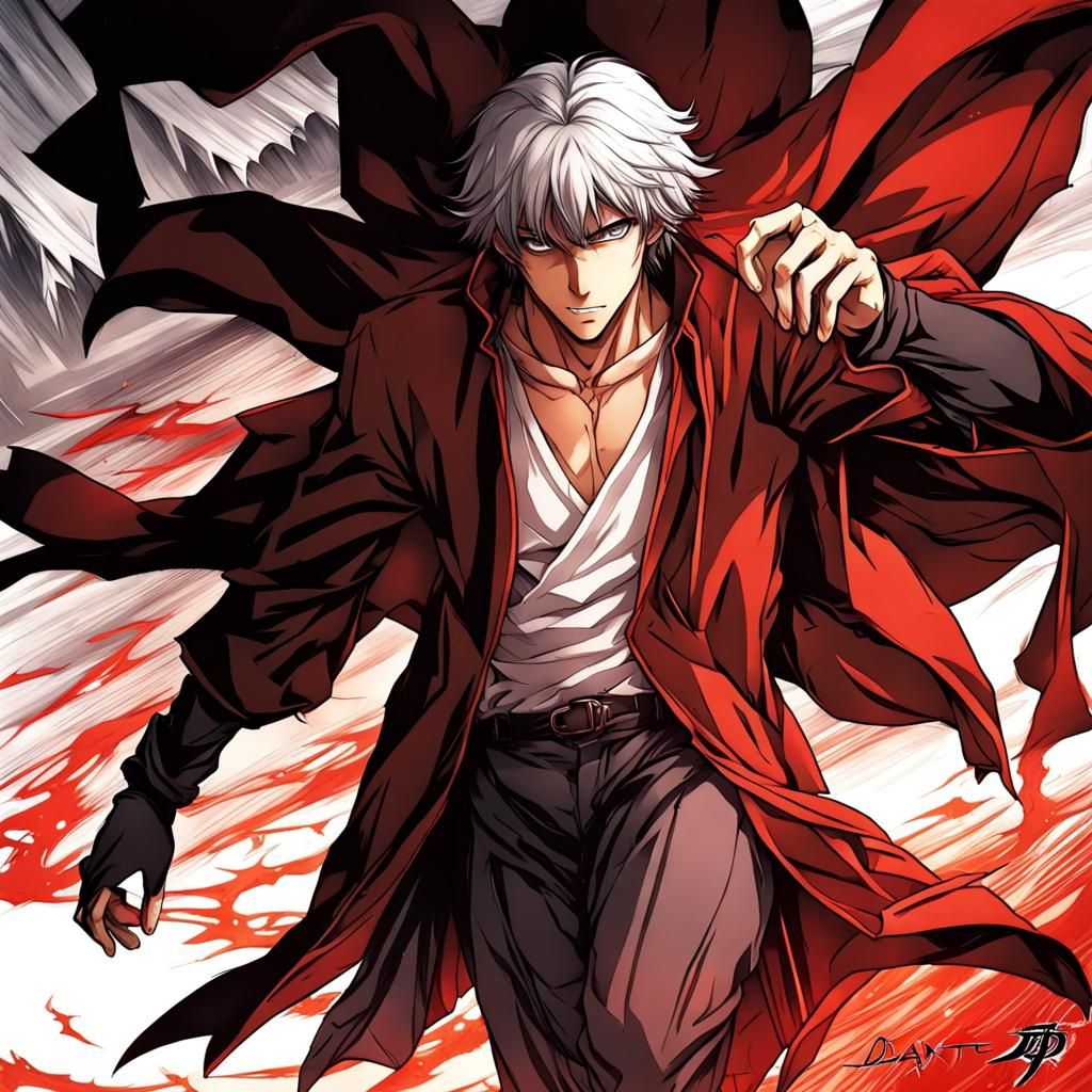 Anime Style Dante Character Art