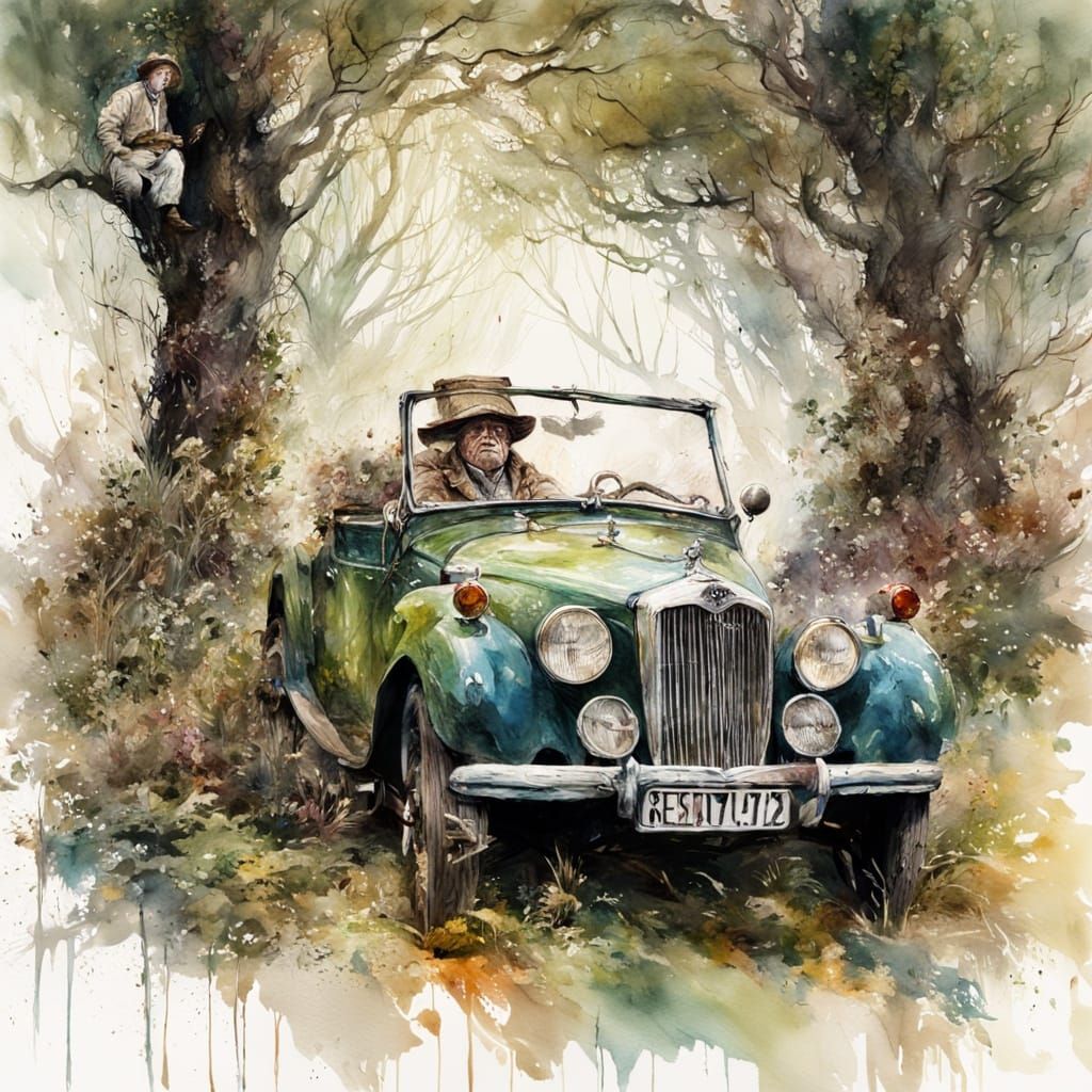 Wind in The Willows: Watercolour Impasto Masterpiece