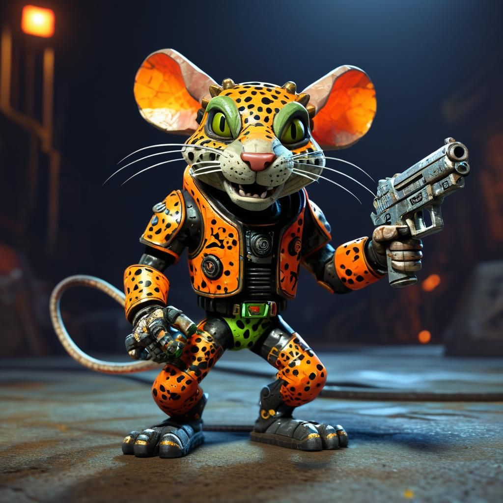 Rat Fink in Gothic Arena, Ed Roth Comic Art