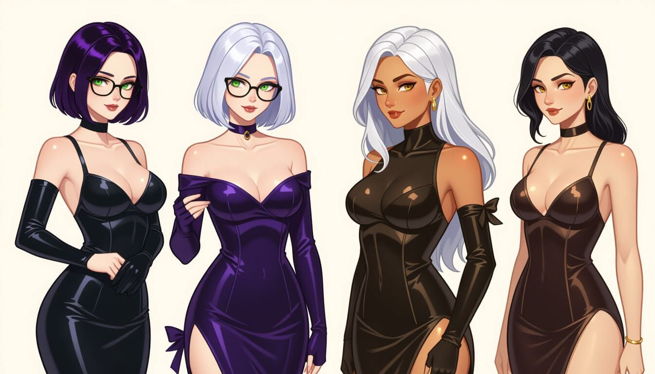 Two Women Linked: A Cinematic Anime Portrait