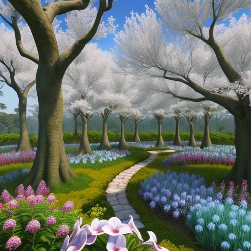 Surreal Rainforest with Vines and Moss in Oil Painting Style