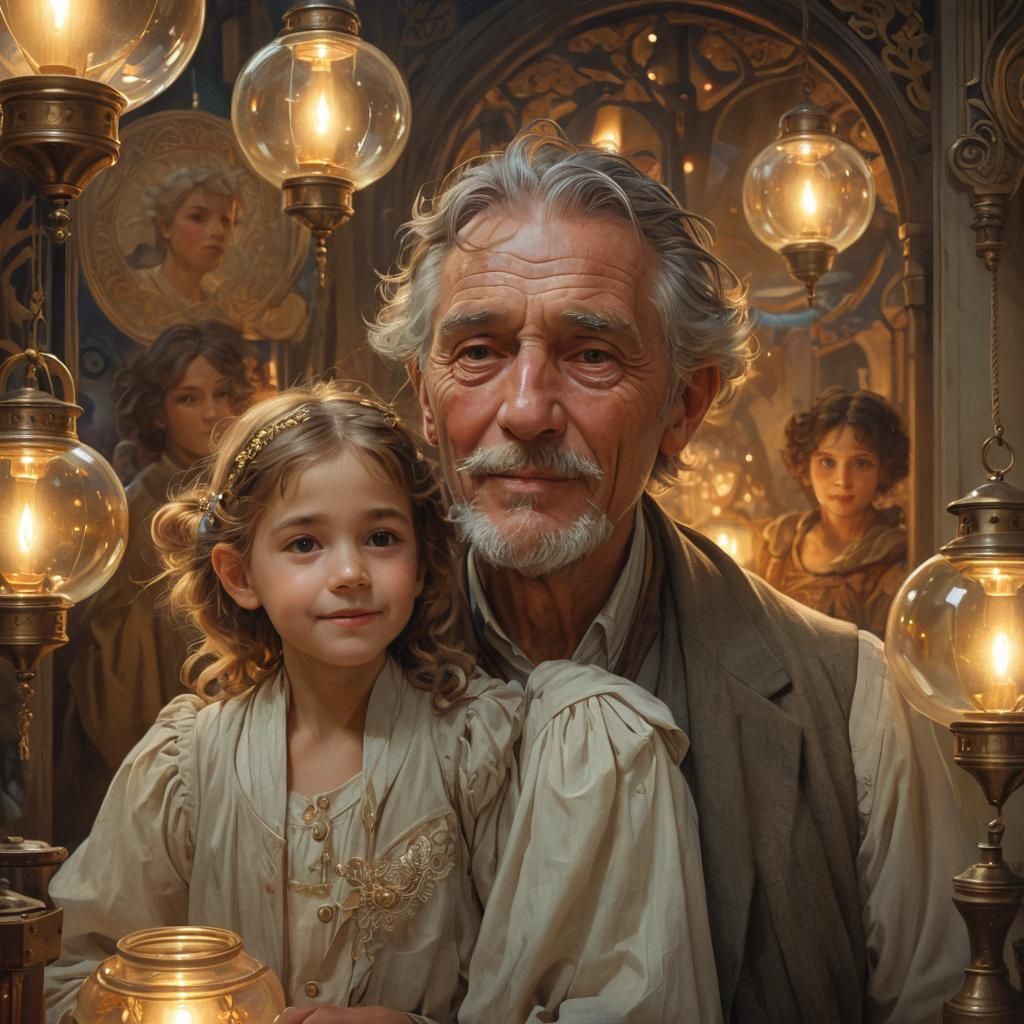 Grandpa with the apple of his eye