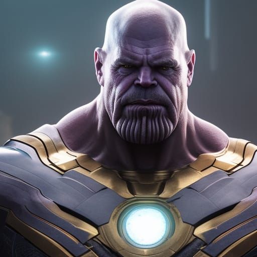 Detailed Portrait of Muscular Man in Godlike Pose