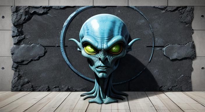 Alien Wall Texture: Human Skin Illusion